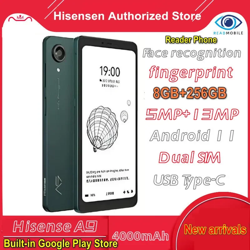 Hisense A9 電子書籍リーダー Hisense A9 eインク電子書籍リーダー 8GB 256GB