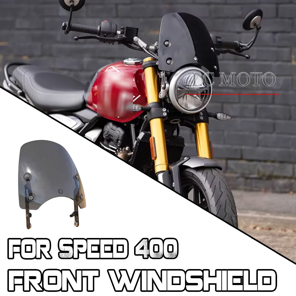 

For Triumph Speed ​​400 Speed​​400 Motorcycle Front Windshield Retro Windshield Windshield Spoiler Modification Accessories