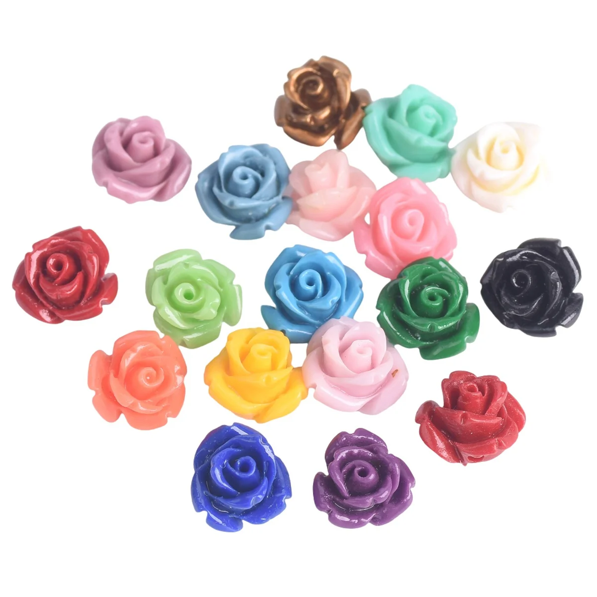 

20pcs Flower Shape 10mm Artificial Coral Loose Spacer Beads Wholesale Lot For DIY Crafts Jewelry Making Findings
