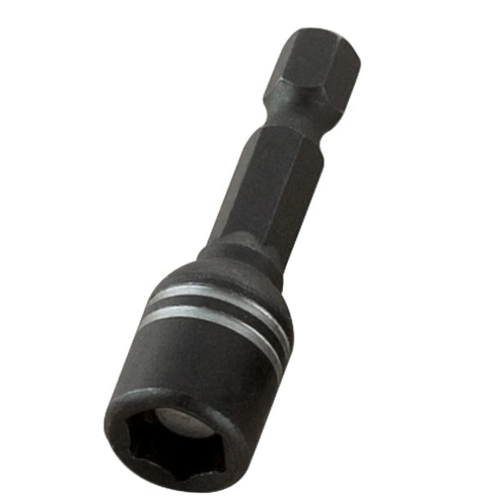 8mm Sleeve Wrench Adapter 2pcs Magnetic Design for 1/4 inch Hex Shank Compatibility with Electric Pneumatic Screwdrivers Drills