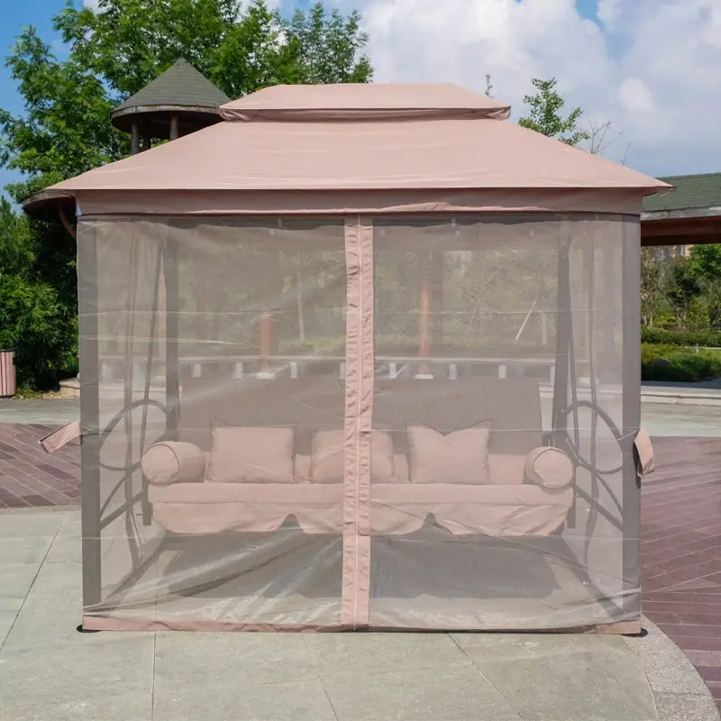 

Balcony swing outdoor rocking chair pastoral country wrought iron courtyard rocking bed hammock sofa