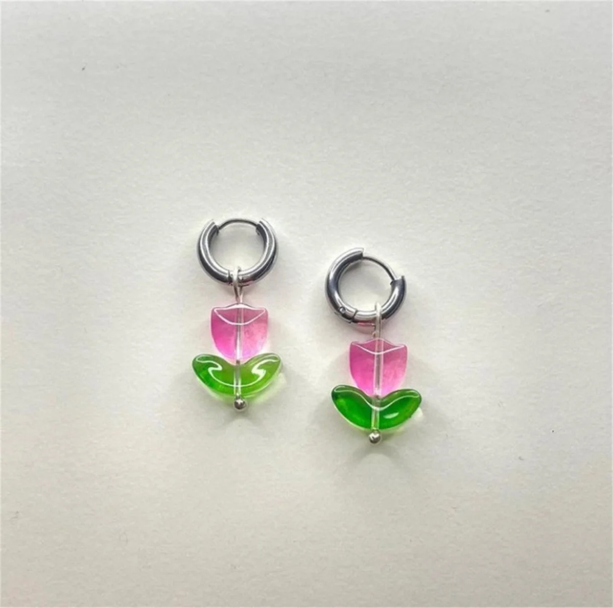 Pendientes con hebilla de oreja de tulipán para mujer, joyería de temperamento, regalos versátiles, estilo Ins coreano