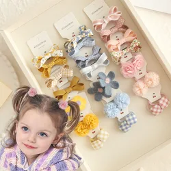 handmade Children's Headwear Hair Accessories for girls, Elastic Hair Bow for baby, Cute Hair ties, Lovely Hair Rope, 10 pcs/Lot