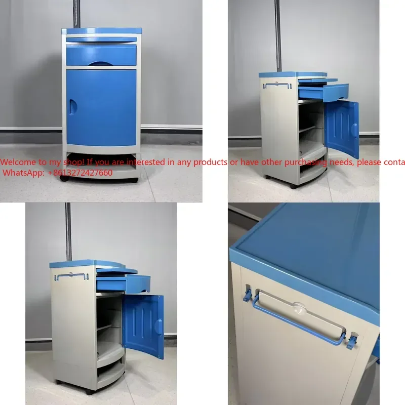 

Rolling Bedside Table with Shoe Storage Mobile Nightstand with Wheels and Hidden Cabinet