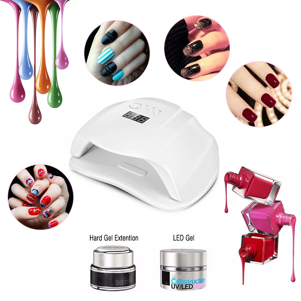 ZK40 54W SUN X UVLED Nagellamp Droger Machine voor Nagelgel Polish Drogen met Smart Sensor Nail Art