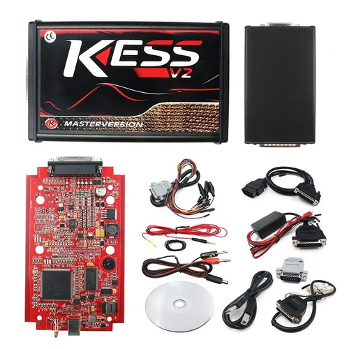 Imagen 2 del producto Rojo KESS V2 en línea ilimitado UE Kess V5.017 2,80 ECU Chip Tuning Kit K tag V7.020 OBD2 herramienta de programación de ECU de coche