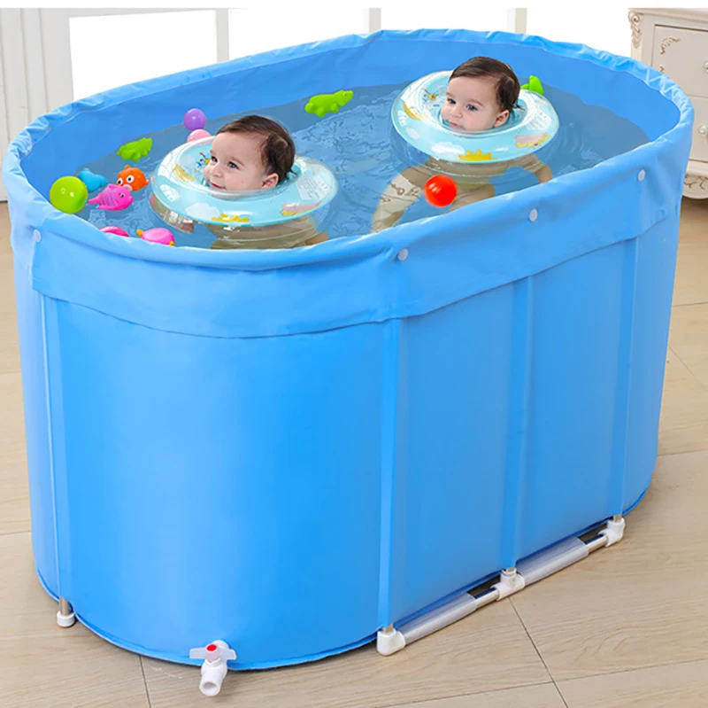 Sweat Steaming Bathing Barrel Adult Household Folding Baby Child Bathing Bathtub Thickening Baignoire Pliable Bathtub KC50YP