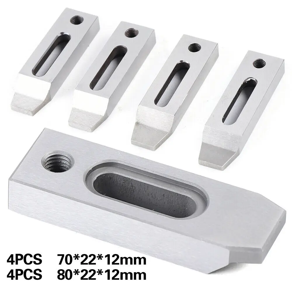 4PCS CNC Wire Cut EDM Jig Holder Tool For Clamping 70/80x22x12mm M8x1.25 Screw