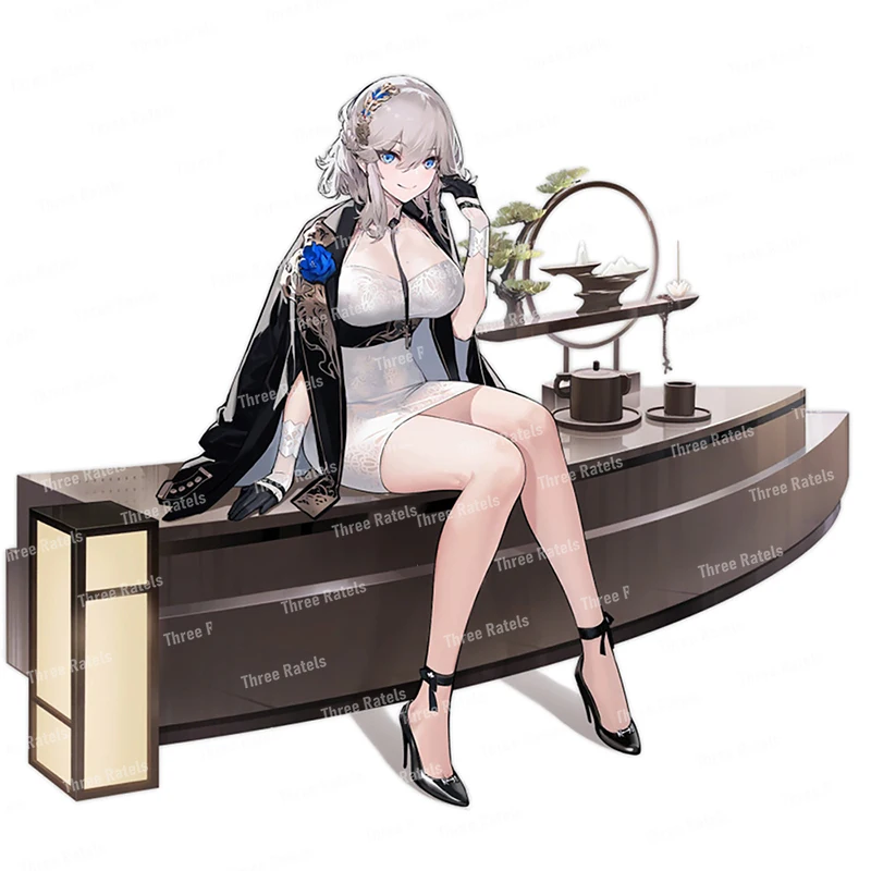 ثلاثة راتلز QCYX6 Azur Lane ملصق سيارة الجدار ملصق الأثاث الأجهزة المنزلية الديكور ملصق مائي مقاوم للماء ذاتية اللصق