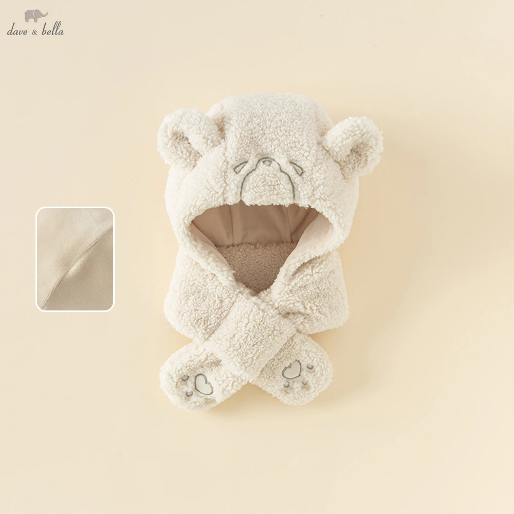 

Dave Bellav Cute Children Bear Hat Scarf Baby Girls Boys Winter Fleece Warm Hooded Scarves Kid Child Casual Hat DB4237565