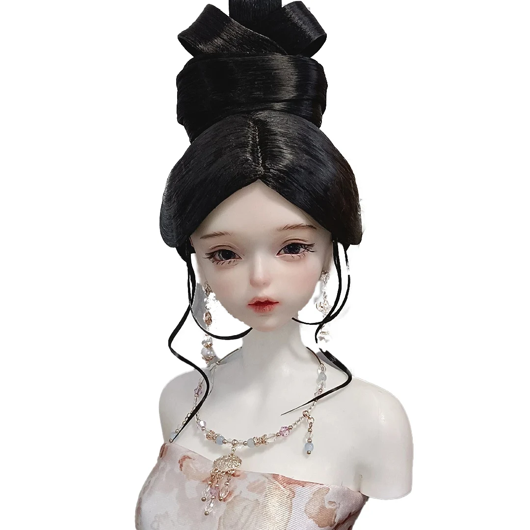 วิกผมตุ๊กตา BJD ขนาด 1/4 1/3 ชุดโบราณฮั่นฝู สไตล์วินเทจ วิกผมนางฟ้า สำหรับตุ๊กตา MSD SD13 ผู้หญิง SSDF อุปกรณ์เสริมคุณลุง A1743