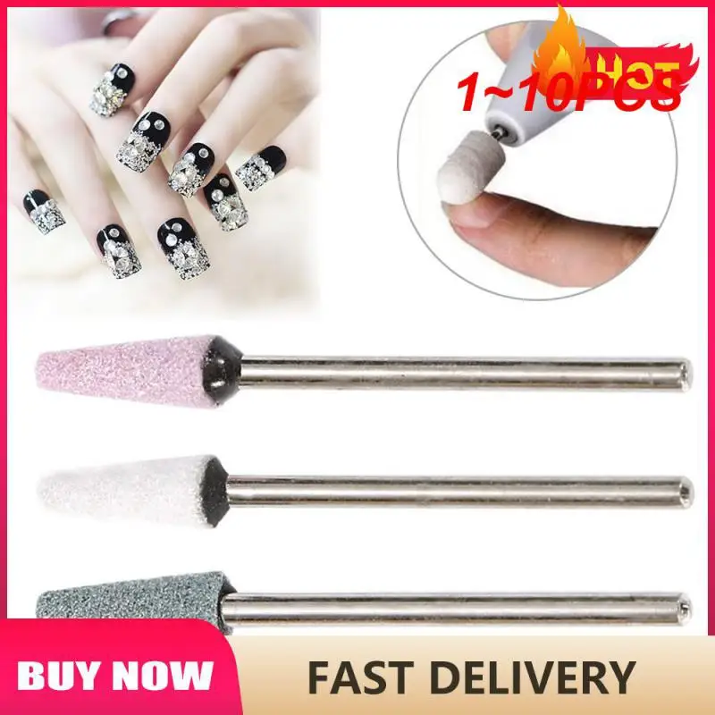 1~10PCS Type Corundum Nail Drill Milling Cutter Ceramic Stones Bits Electric Files Manicure Machine Equipment Nail Tools