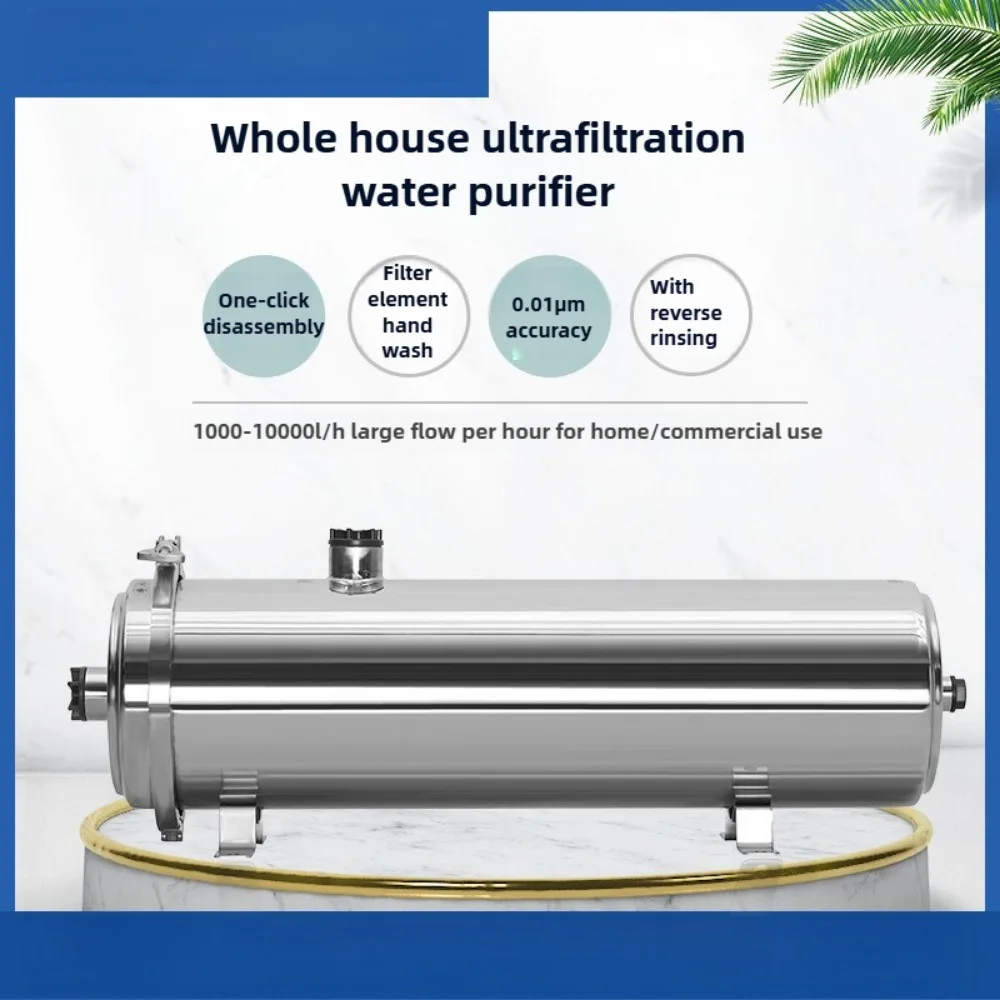 Das Wasserfilter-Reinigungssystem für das ganze Haus, Wasserreinigerfilter aus Edelstahl 304 reduziert Sediment, Chlor, Geruch und Skala