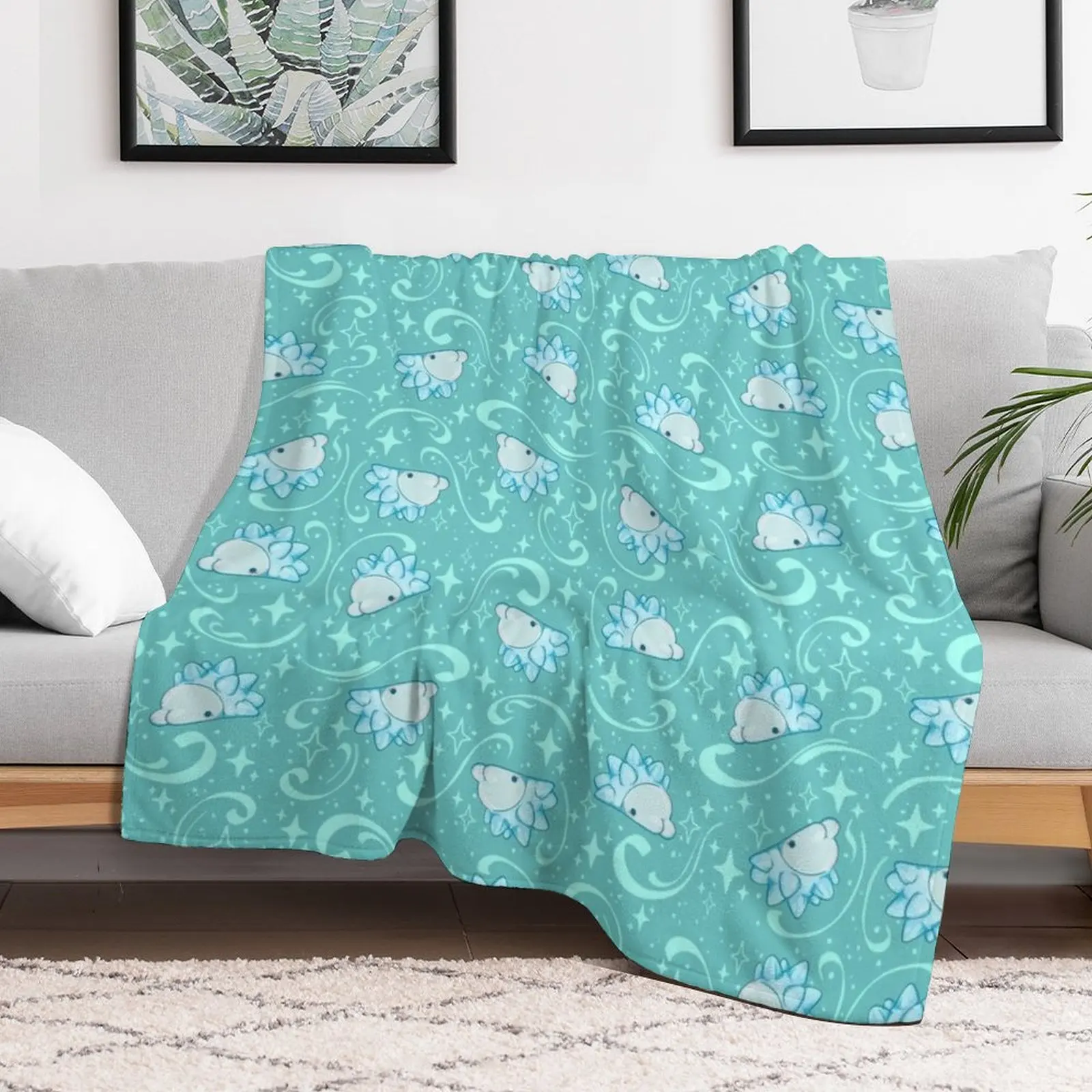 Snom Flurry! Throw Blanket