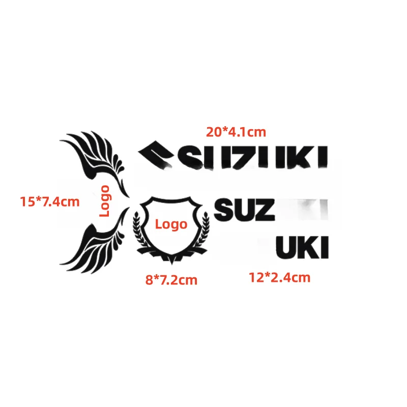 Adesivo moto per Suzuki moto retrofit decorativo riflettente impermeabile decalcomania accessori moto