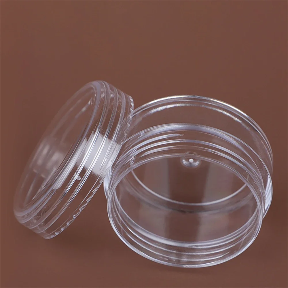 3 Grams Sample Containers With Lids Labels Small Mini Tiny Clear Acrylic Plastic Sample Jars For Cosmetic Creams Beads Jewelry