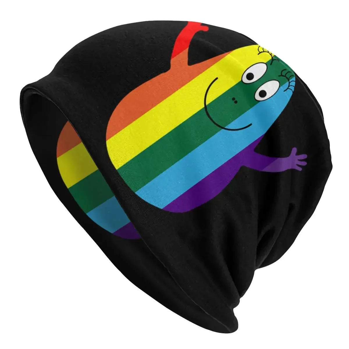 Rainbow Pride Gay Barbapapa Inspired Caps Fashion Ski Skullies Beanies Hats Unisex Adult Warm Dual-use Bonnet Knitting Hats