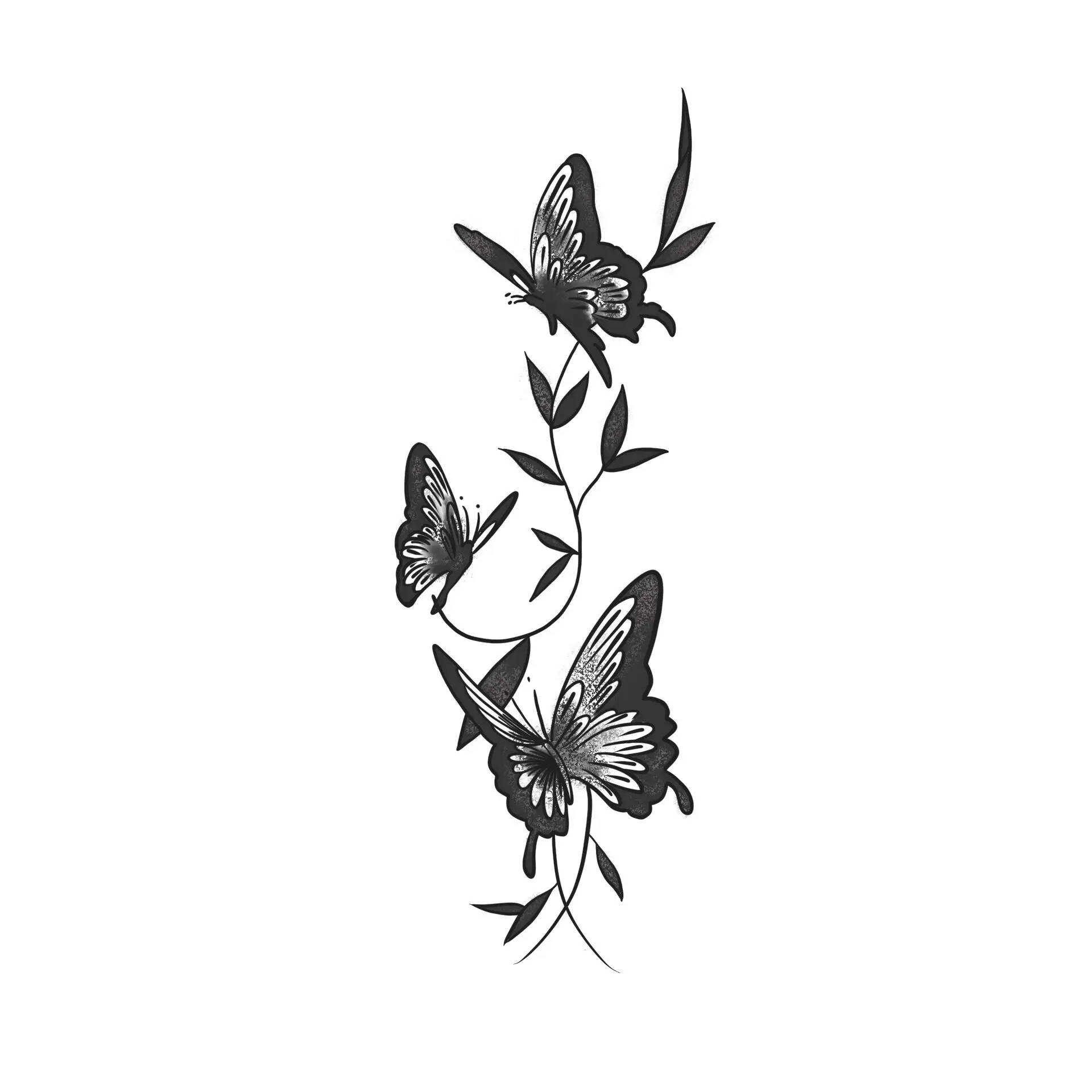 Minimalist Temporary Tattoo Stickers Waterproof Long Lasting Elegant Fake Tattoos For Women Men Delicate Line Flower Letter Patt