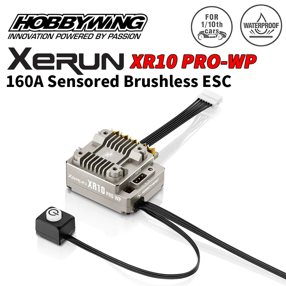 HOBBYWING XeRun XR10 PRO WP 160A сенсорный бесколлекторный ESC уровень соревнования ESC для радиоуправляемой машинки 1/10