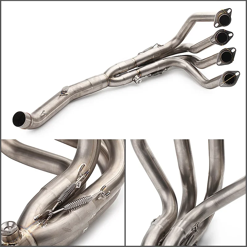 

Полная система Z800 для Z800, передняя соединительная труба, выхлопная средняя труба мотоцикла, соединительные звенья, трубки из нержавеющей стали, без шнуровки N