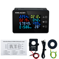 KWS-AC301 Wattmeter Power Meter Voltmeter AC 50-300V Voltage 50-60HZ Power Analyzers LED AC Electricity Meter 0-20/100A Detector