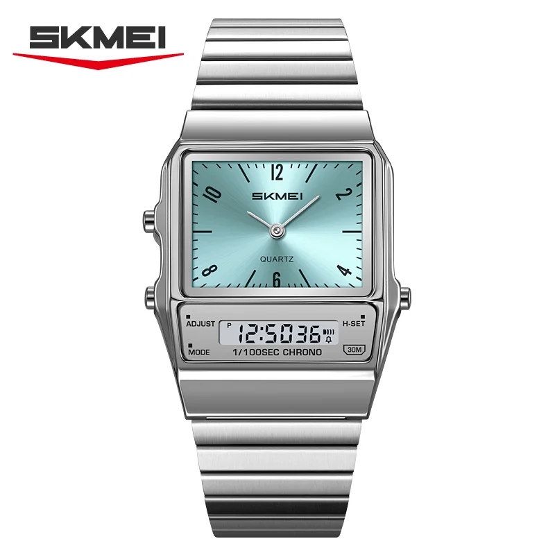 SKMEI 2632 Student Dual Display Luxury Watch for Men Women's Electronic Waterproof Chrono Mens Wristwatches Quartz Watches Reloj