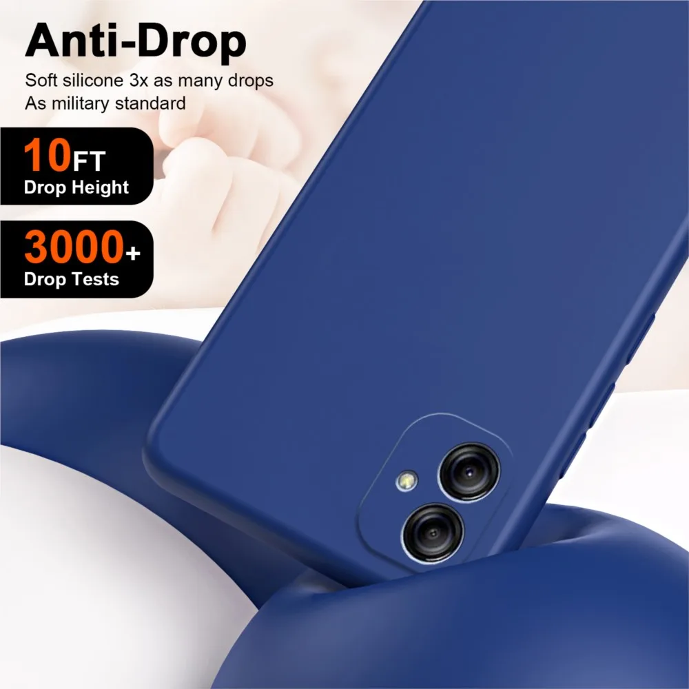 Liquid Silicone Case For Samsung Galaxy A04 A04e M04 F04 Fundas Luxury Candy Colorful Soft Shockproof Phone Cover Case