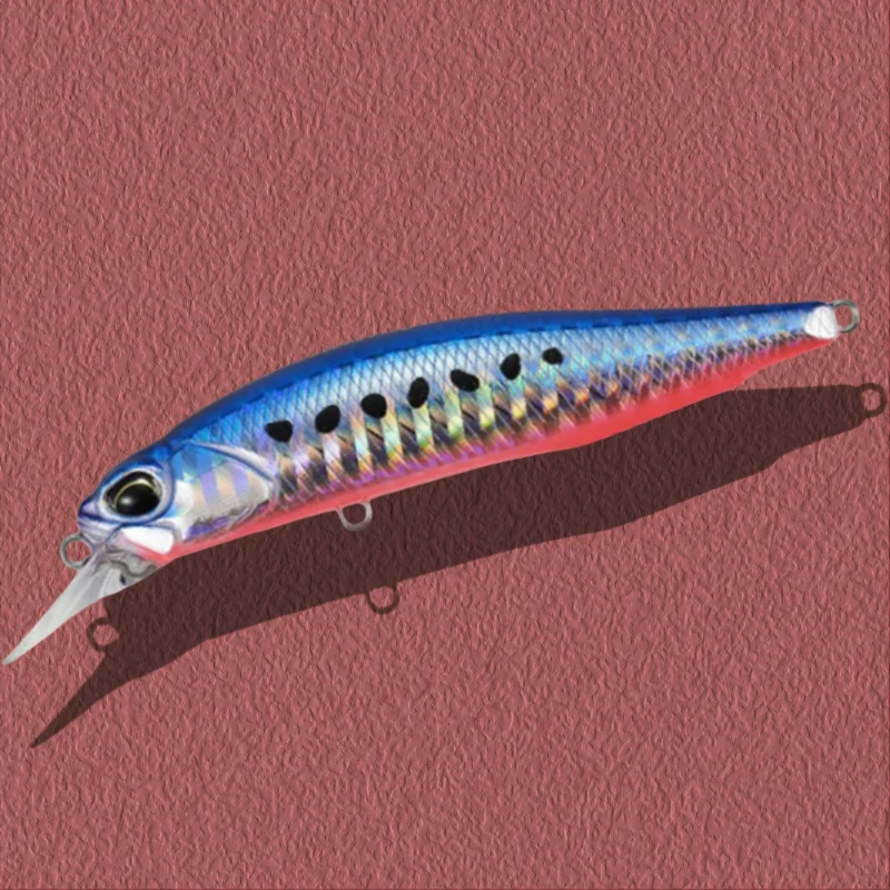 تعليق أسماك البلمة الصيد إغراء 77 مللي متر ABS البلاستيك المياه المالحة الطعم ل القاروص قوس قزح سمك السلمون المرقط الثنائي واقعية Rozante إغراء الشمالية بايك