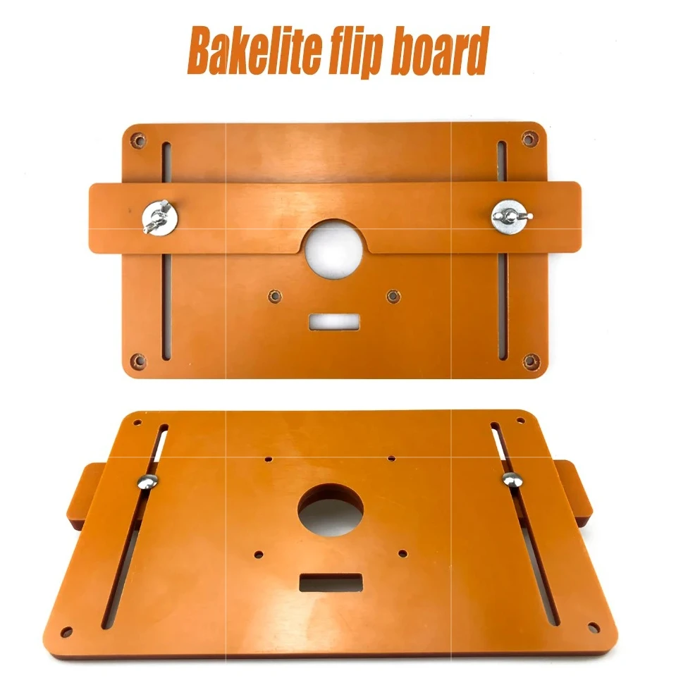 Multi-Function Router Table Insert Plate, Wood Milling Slotting Chamfering & Trimming Guide Tool for Woodworking Workbench