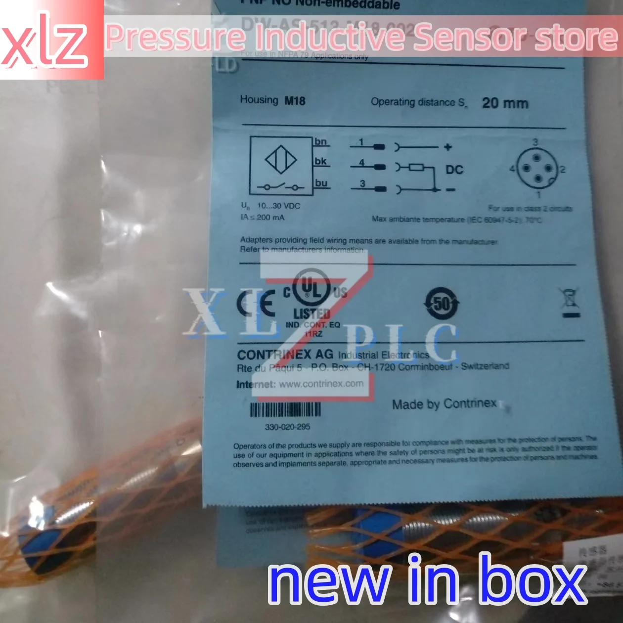 在庫あり DW-AS-513-M18-002 新型センサー近接スイッチ DW-AS-503-P20