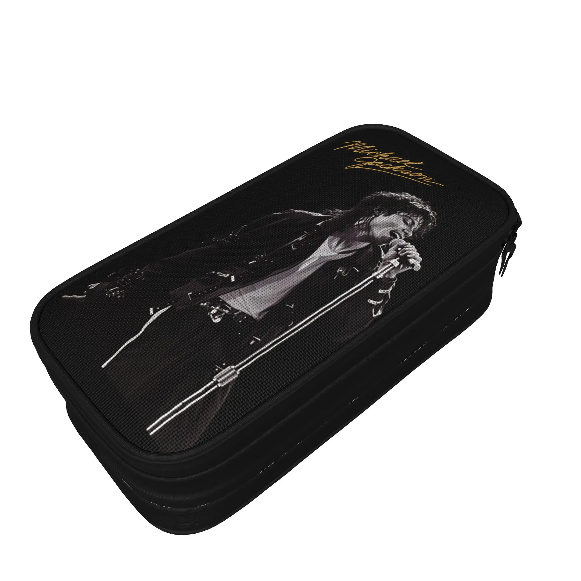 Michael Jackson Pencil Case  Girls Boys Aesthetic Pencil Pouch Custom DIY School Pencil Cases Stationery Organizer Gift