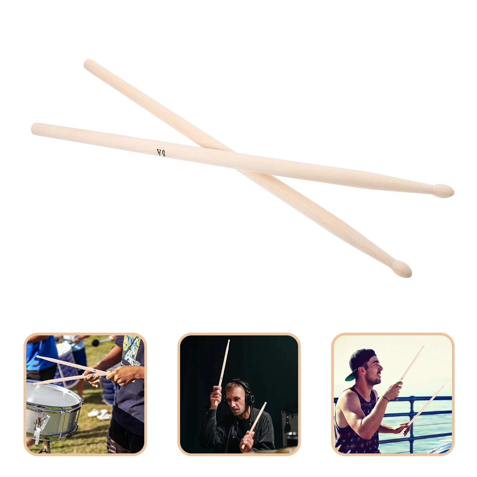 Instruments 5a Drum Stick Performance Bass Practical Stage Drumstick Jazz Child