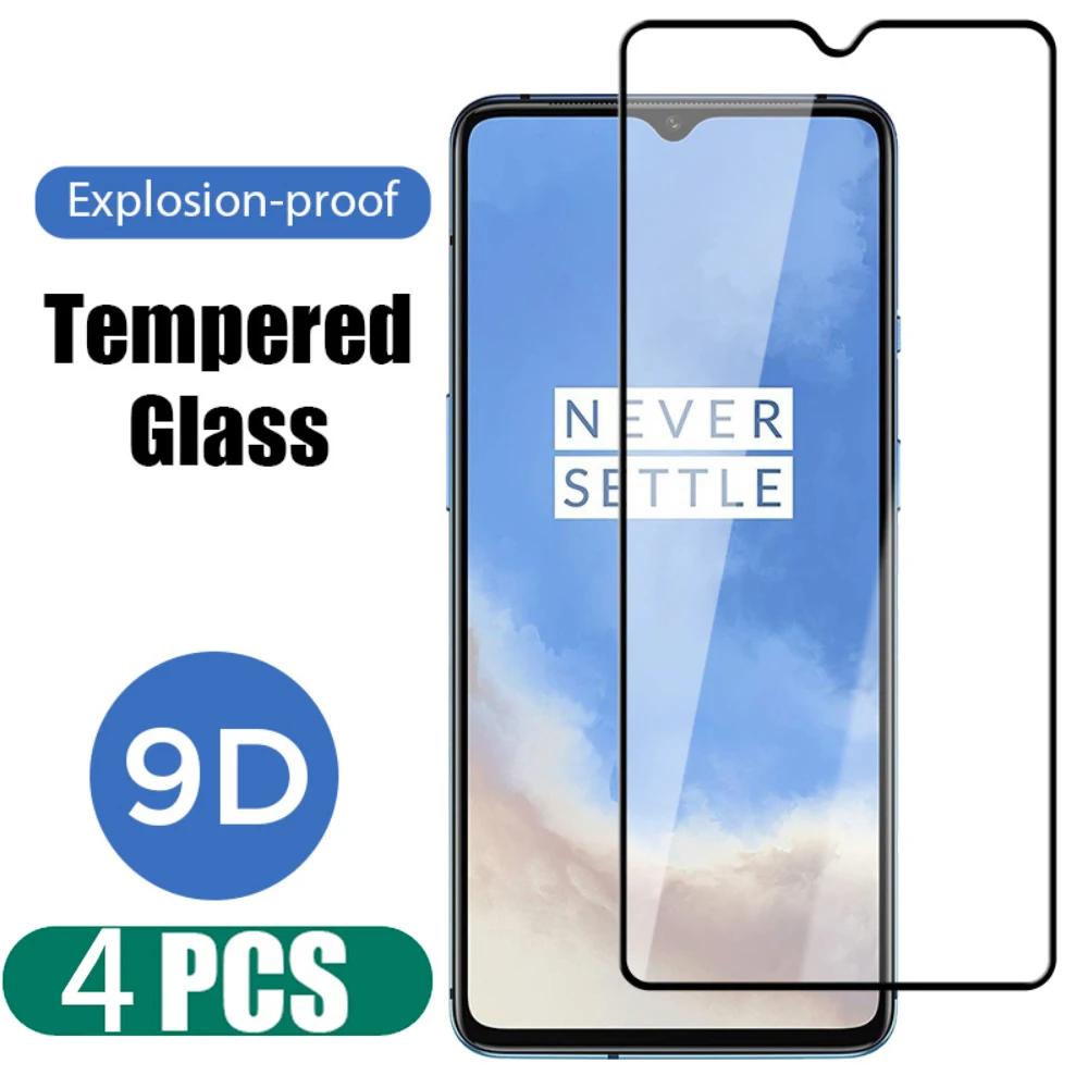 4PCS Full Cover Protective Glass For Realme 8 8i 9 10 Pro Plus Screen Protector on Realme Q3S Q5 Pro