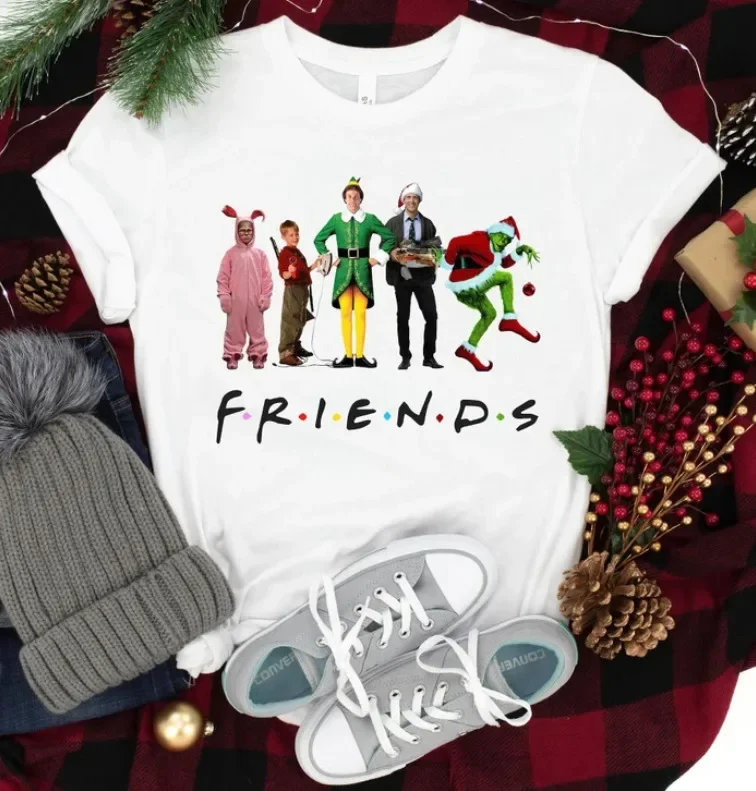 Christmas Movie F r i e n d s Funny Vacation Characters T shirt