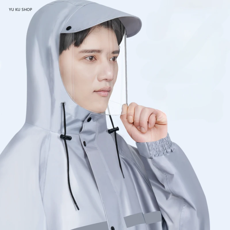 Long Raincoat for Motorcyc Rain Coat Women Men Adult Poncho Rainstorm-proof Rainsuit Waterproof for Rain Man 2025 New Rain Gear