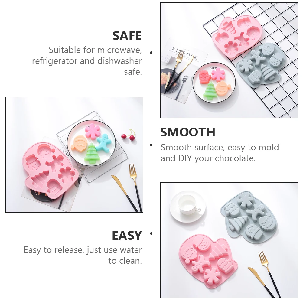 

Christmas Glove Shaped Silicone Mold Food Safe Baking Mold for Chocolate Pudding Fondant Cake DIY Supplies Christmas Supplies