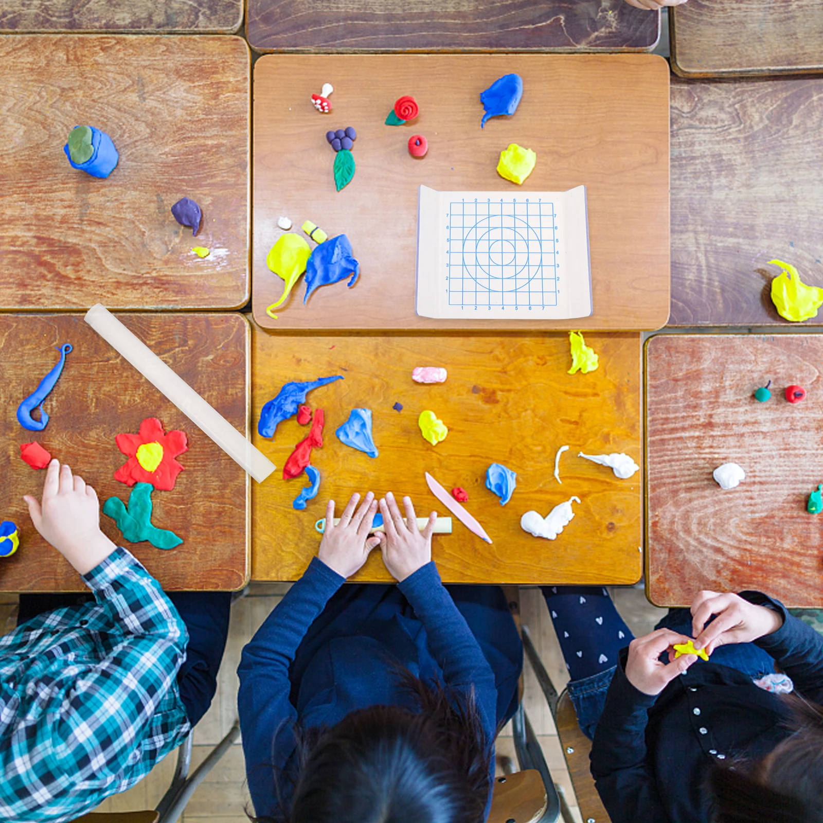 

3pcs Acrylic Boards For Sculpting Modeling Diy Pottery Tools Handmade Clay Clay Roller Supply Roller Scraper Supply