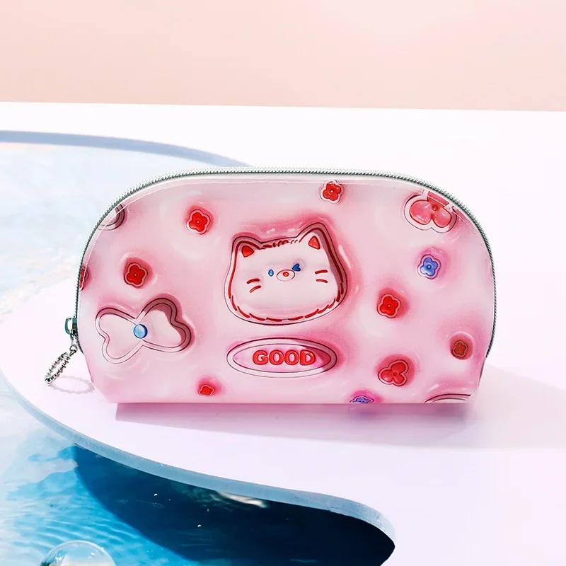 Cute Cartoon Waterproof Wash Bag Travel Makeup Bags Dry and Wet Separation Beach Cosmetics Bag  Swimming Bags