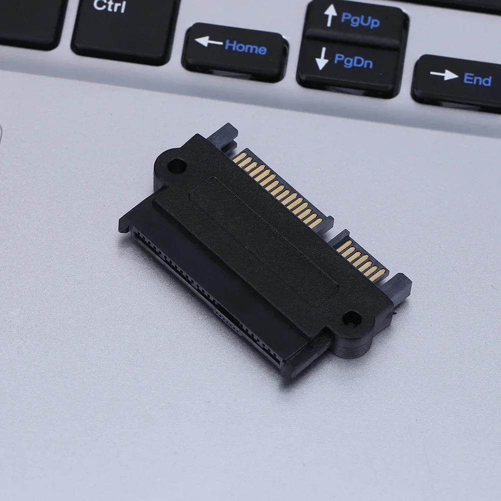 5Gbps SFF 8482 SAS to SATA 180 Degree Angle Adapter Converter Straight Head Portable Durable High Quality for PC