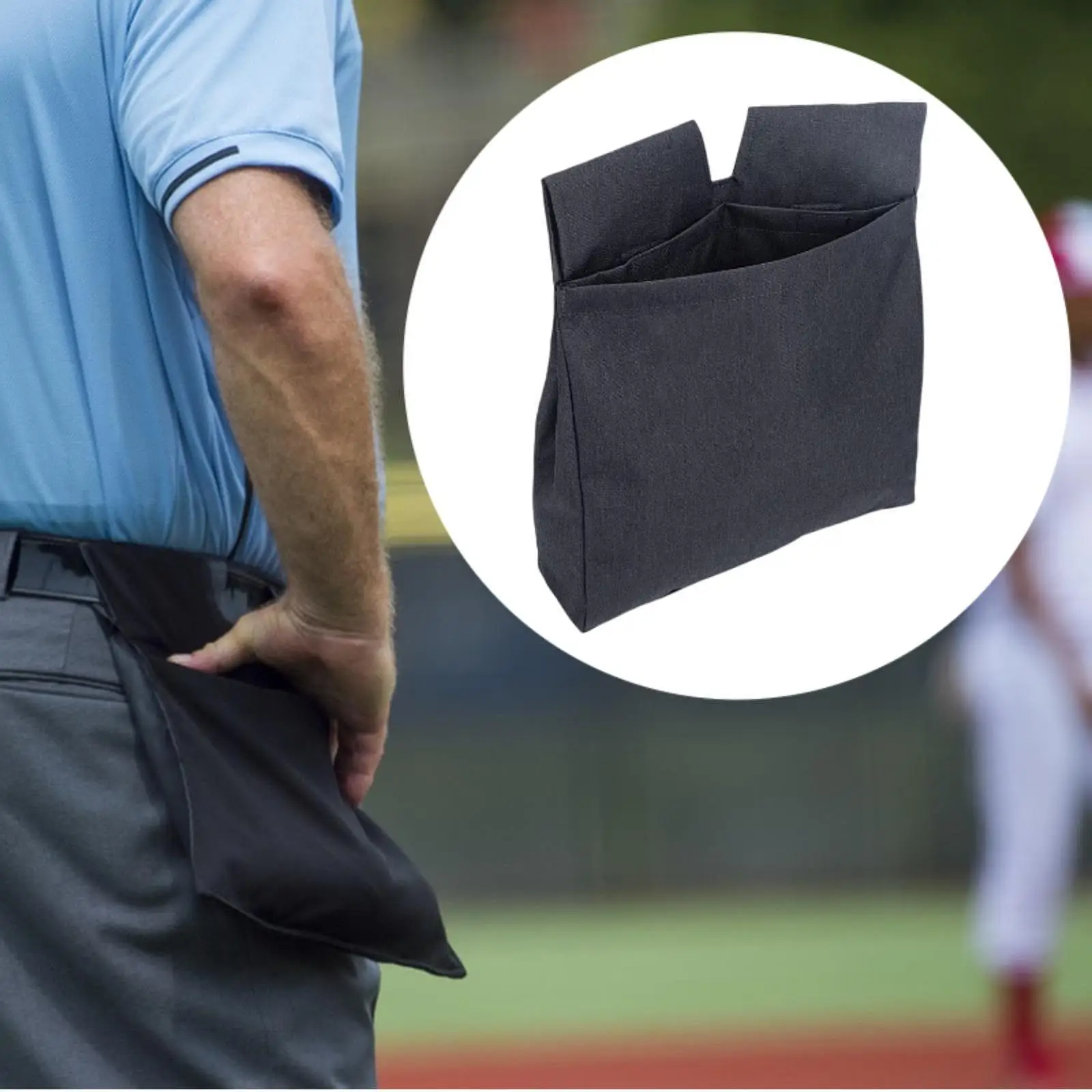 Bolsa de bola de árbitro, almacenamiento de accesorios de poliéster, bolsa portátil para árbitro deportivo, equipo de árbitro, bolsa de Softbol profesional