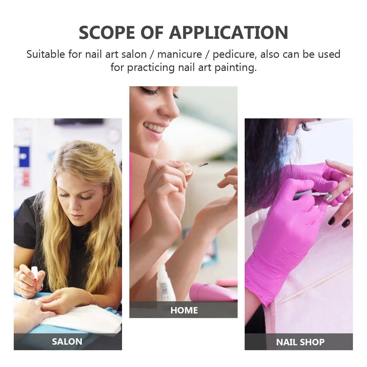 

160Pcs Sharp Tip Nail Color Card for Salon Display Nail Art Tips Practice Manicure Pedicure Polish Board Display Tools