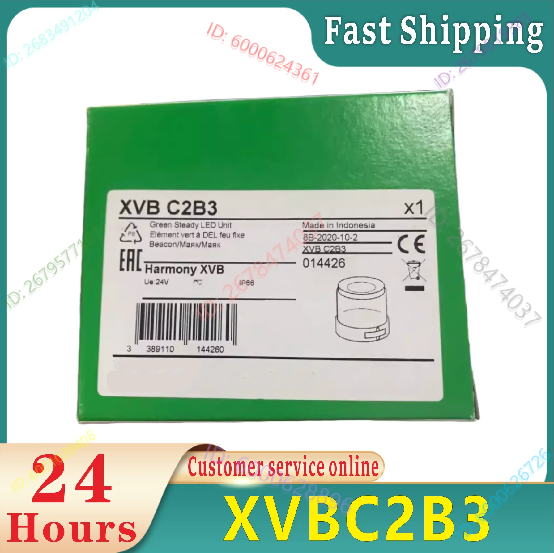 

New original XVBC2B3 green alarm light