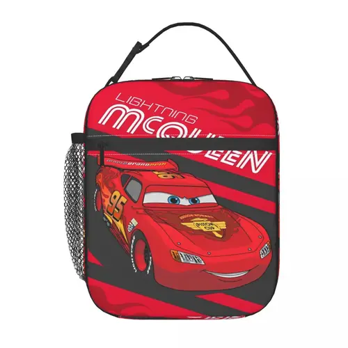Bolsa de almuerzo con aislamiento Lightning Mcqueen Car Sally, contenedor de comida, loncheras térmicas portátiles para la escuela y la Oficina