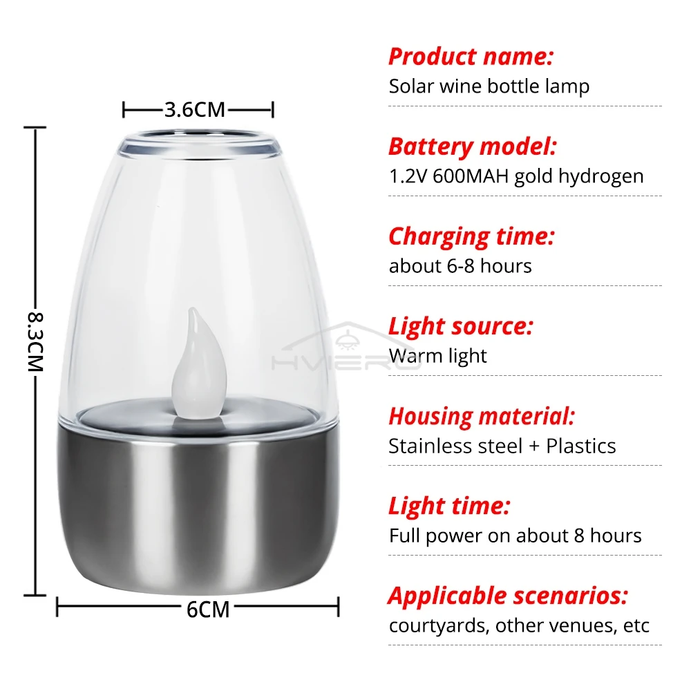 1/4PCS Rechargeable Night Lights LED Solar Candles Light Flameless for Wedding Party Garden Decoration Outdoor Waterproof Lamp