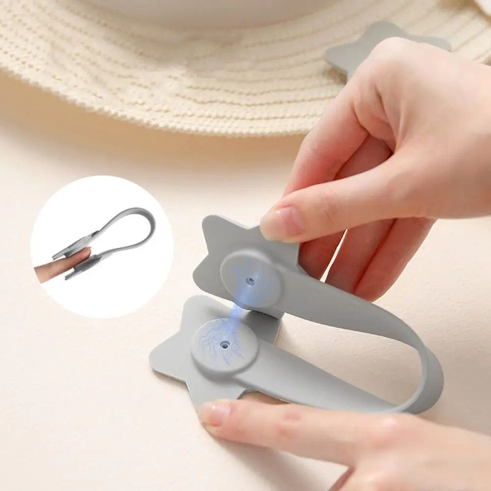 

Detachable Anti-lost Magnetic Hat Clip Star Wallet Buckle Hat Holder Portable Hat Storage Hanging on Bag Travel Accessory