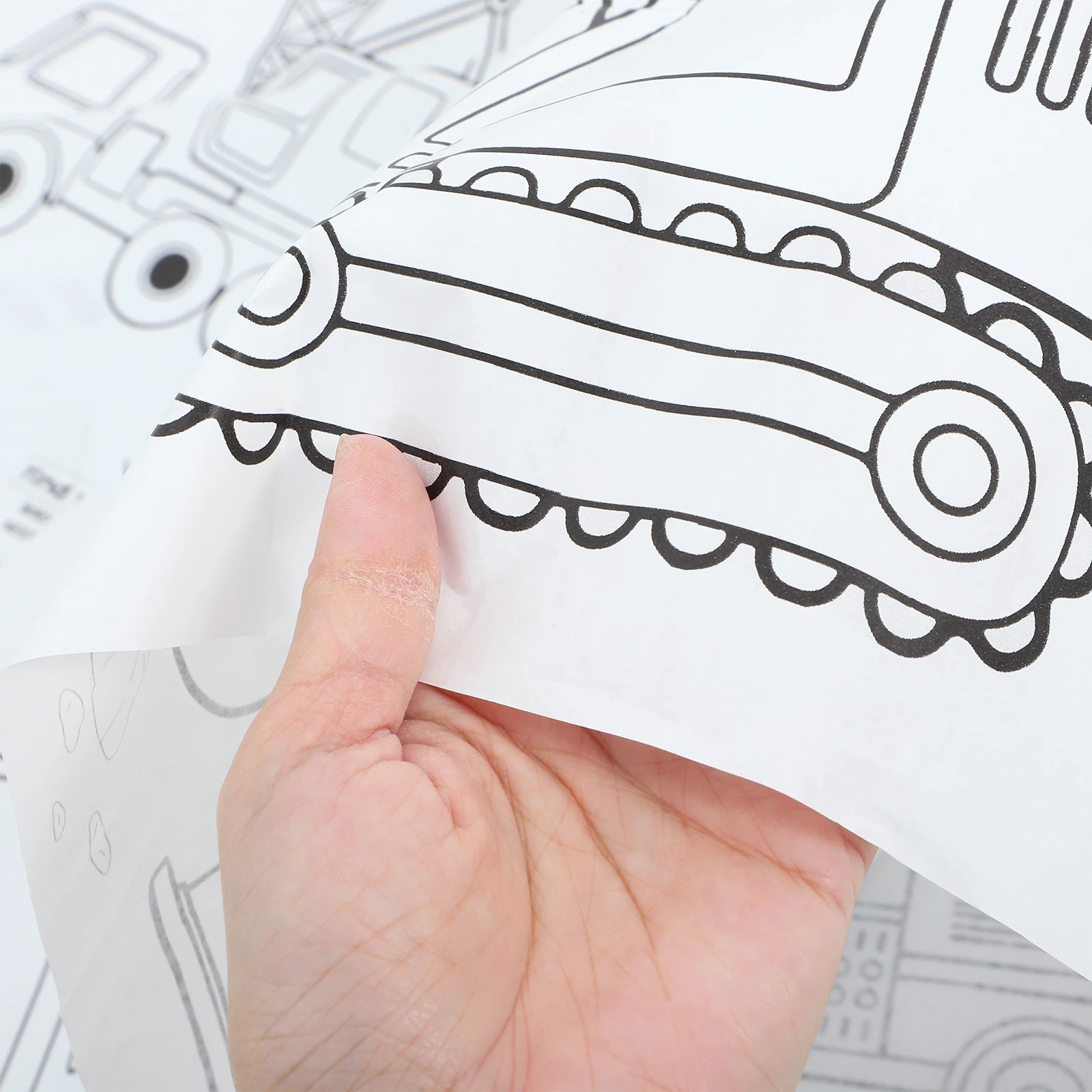 

Birthday Paper Tablecloth Printed Decorative Party Table Cover for Home Dining Classroom and Outdoor Events Coloring Table Cloth