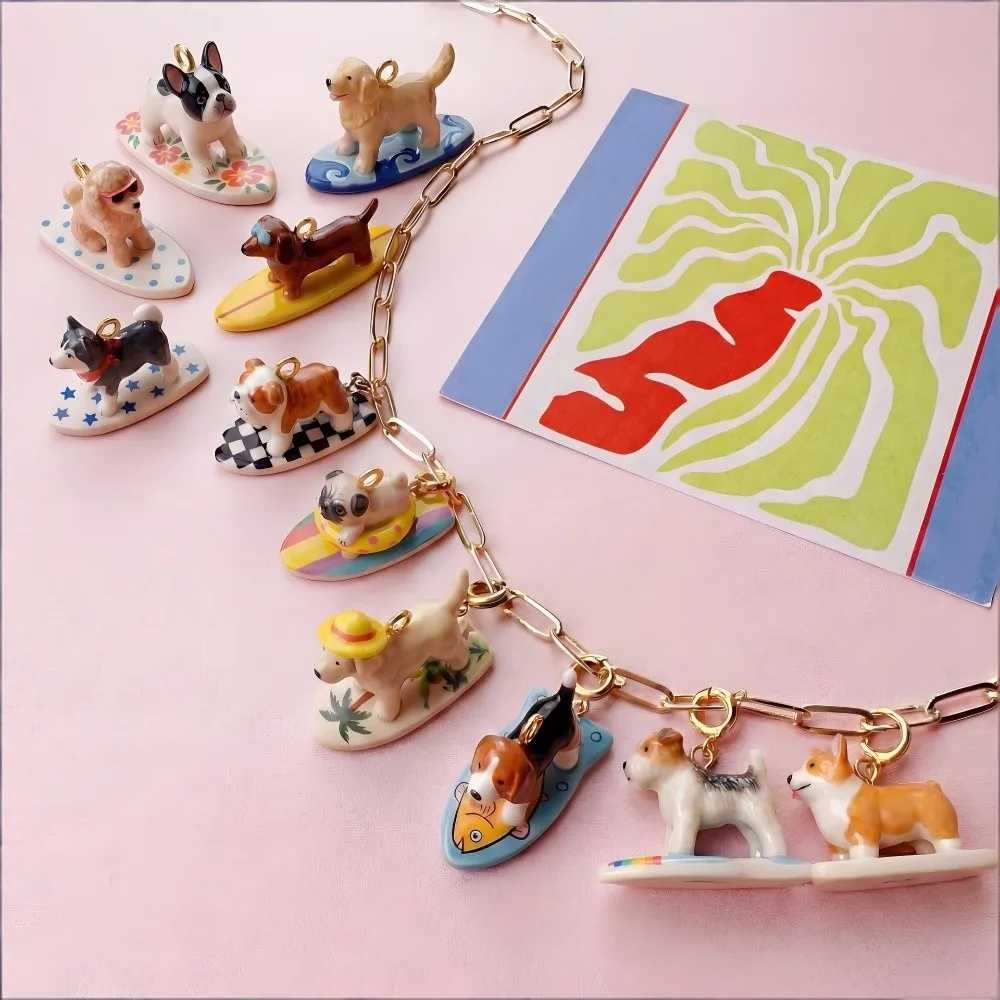 Colorful Enamel Dog Pendant description 7