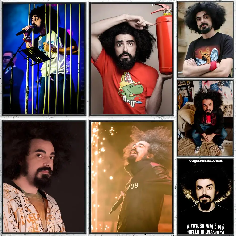 Rapper C-Caparezza Poster HD Waterproof Self-Adhesive Wall Art – Multi-Scene Use Top Gift Pick