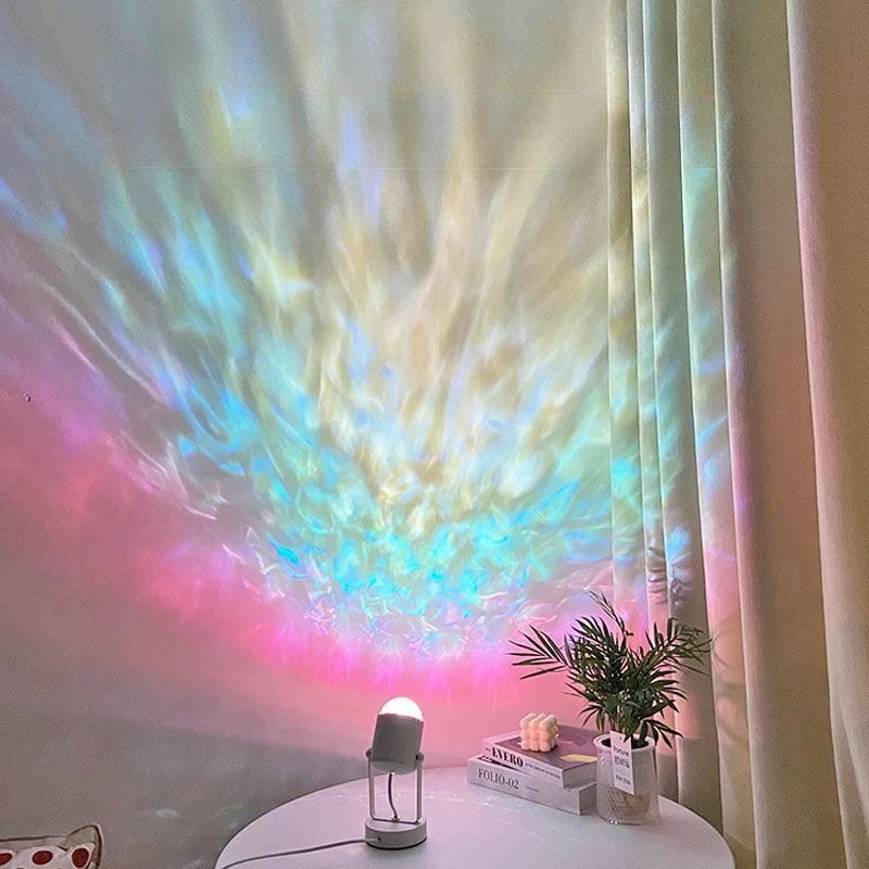 Festival Decoration Atmosphere Small Night Light Layout Romantic and Dynamic Space Water Ripple Small Night Light