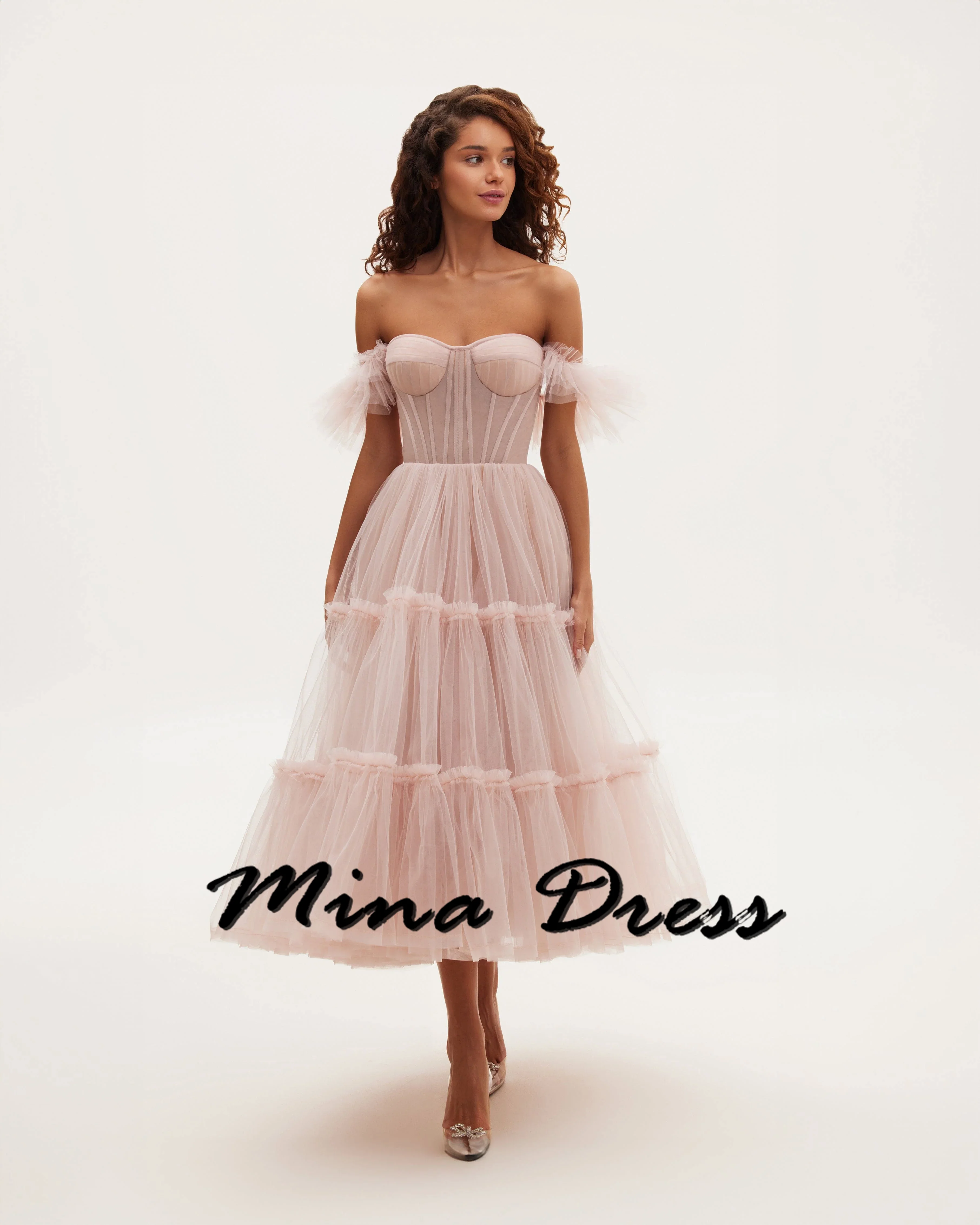 

Mina Customized Luxury Saudi Evening Gown for Women Elegant Womens Party Dresses for Formal Occasions Elegant Dress Woman 2024